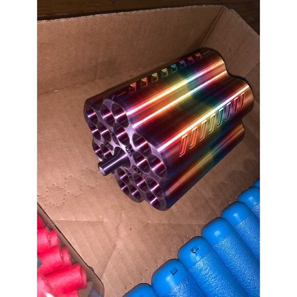 Nerf Boomdozer Mega XL Blaster plus 54x half dart conversion kit with darts New - Picture 4 of 4